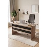 Yurudesign Vario A Ofis Çalışma Masası 3 Renk VO1-OB - Meşe - Siyah