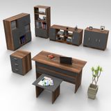 Yurudesign Vario Abcdefg Antrasit Ofis Büro Masa Takımı