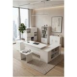 Yurudesign Vario ABCDEFG2 Ofis Büro Masa Takımı, Çalışma Masası, Kitaplık, Dolap, Sehpa, Keson, Beyaz