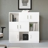 Yurudesign Vario G Ofis Klasör Dolabı Kitaplık 3 Renk VO7-W - Beyaz
