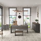 Yurudesign Vista Abce Ofis Büro Masa Takımı Kahve-beton-antrasit Vs8-cga