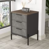 Yurudesign Vista C Ofis Keson Metal Ayaklı Kahve-beton-antrasit Vs3-cga