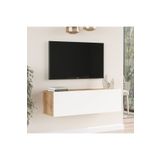 Yurupa Aven Tv Ünitesi Tv Sehpası Kapaklı 100cm Çam-Beyaz AVE12-AW