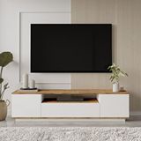 Yurupa Aven Tv Ünitesi Tv Sehpası Kapaklı 180cm Çam-beyaz Ave7-aw