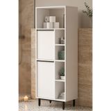 Yurupa Bohem Banyo Dolabı 2 Kapaklı Metal Ayaklı Beyaz BOH10C-W