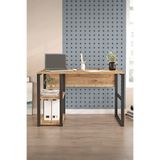 Yurupa EL8 Elanor 120cm Metal Çalışma Masası Kitaplıklı ELA8-A