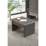 Yurupa Navaris B Ofis Sehpası 80cm*60cm Kahve-Beton-Antrasit NAV2-CGA