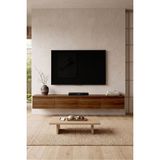 Yurupa Nicole 4 Kapaklı Duvara Monte Tv Ünitesi 200 cm Modern Tv Sehpası Ceviz Nıc2-Ce - RENK