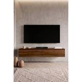 Yurupa Nicole Duvara Monte Tv Ünitesi 175 cm Modern Tv Sehpası Ceviz Nıc1-Ce