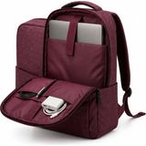 Yusa Stores Bilgisayar Sırt Çantası Bordo - İç Bölmeli Organizer Cepli Laptop ve Tablet Çantası