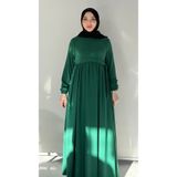 Yuşen Tesettür YUŞEN BOSNİA MEVLANA ELBİSE AEROBİN ÖNÜ FERMUARLI KEMERLİ RAHAT KALIP ANNE ELBİSE EMZİRME ELBİSESİ NAMAZ ELBİSESİ