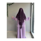 Yüsra Collection Erva Abaya Ve Kısa Sufle 2”li Takım