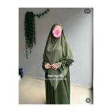 Yüsra Collection Erva Abaya Ve Uzun Sufle 2”li Takım