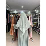 Yüsra Collection Liza Elbise ve Kısa Sufle 2’li Takım - Mint Yeşil - Standart