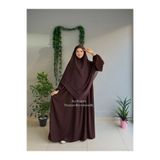 Yüsra Collection Menekşe Elbise Ve Uzun Sufle 2'li Takım