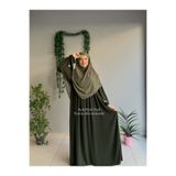 Yüsra Collection Papatya Nakışlı Liza Elbise Ve Kısa Sufle 2”li