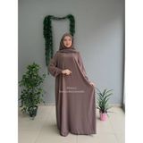 Yüsra Collection Sahra Takım Elbise ve Sufle 2”li Takım - Koyu Vizon - Standart