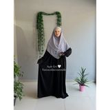 Yüsra Collection Tesettür Orta Boy Şifon Sufle - Açık Gri