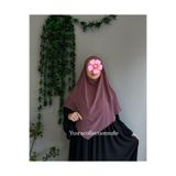 Yüsra Collection Tesettür Orta Boy Şifon Sufle Gül kurusu