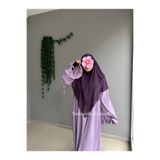 Yüsra Collection Tesettür Orta Boy Şifon Sufle Mor