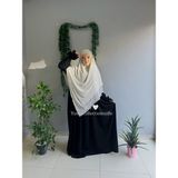 Yüsra Collection Tesettür Sufle Şifon Uzun Boy Bej