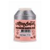 Yüsra Shop Altınbaşak 715 Açık Gri Polyester Dantel İpliği 20 Gr yazma ipi