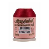 Yüsra Shop Altınbaşak Polyester 328 Kırmızı Dantel İpliği 20 Gr yazma ipi