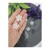 YÜSRAKSESUAR Gelın Tokası Çiçekli Toka Kristal Toka 5'li Paket