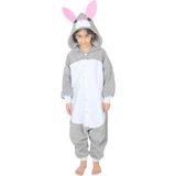 Yüsü Çocuk Kigurumi Tavşan Kostümü - Gri - 13 - 14 Yaş