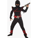 Yüsü Çocuk Ninja Kostümü - 7 - 8 Yaş - 135 Siyah