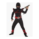 Yüsü Çocuk Siyah Ninja Kostümü