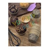 Yusuf Dirik YD Party Supplies Kahverengi Harf Rakam Baskılı Muffin Kek Kalıbı 50 Adet 50x39