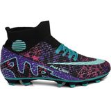 Yusuf Shoes Yusufshoes Lion Boğazlı Çocuk Yetişkin Çoraplı Halı Saha Futbol Ayakkabısı - Siyah - Mor