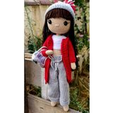 YUSUF TOKTAS TOYS CITY Kırmızı Melodi Bebek Amigurumi Örgü Oyuncak