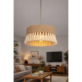 Yutedekor Bohem Jüt Avize – Salon, Yatak Odası, Çocuk Odası, Kafe & Restoran Aydınlatma - 35 cm - Hasır