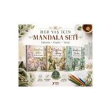 Yuva Yayınları Mandala Boyama Kitabı Seti 3 Kitap Set Bez Çanta Hediyeli