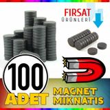 Yuvarlak 1.4 Cm-3 Mm 100 Ad. Miknatis Magnet