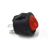 Yuvarlak 2 Pin Anahtar Rocker Switch Mini Buton Kırmızı Aç Kapa