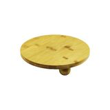 YUVARLAK 24.5CM 3 MİNİ TOP AYAKLI AHŞAP BAMBU SUNUM TEPSİSİ - MİNİ SOFRA-Findit