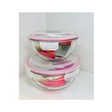 Yuvarlak 2Li Cam Saklama Kabı 1000Ml 2000Ml