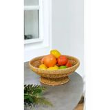Yuvarlak 32 Cm Ayaklı Meyvelik 700694 Dekoratif Hasır Sunumluk
