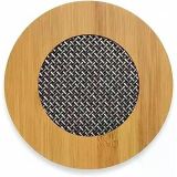 Yuvarlak Bambu Nihale – Metal Fileli, Isıya Dayanıklı Tencere Çaydanlık Altlığı (16,5 X 16,5 Cm)