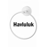 Yuvarlak Havluluk Beyaz Renk
