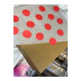 Yuvarlak Kırmızı Renk Boş Etiket Yazı Yazılabilir Işaret Küçük Sticker 3 Cm- 50 Adet