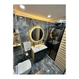 Yuvarlak Ledli Ayna/Yuvarlak Banyo Aynası/Banyo Aynası/Işıklı Ayna/Ledli Ayna Düz