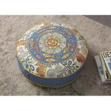 Yuvarlak Meditasyon Ve Dekoratif Amaçlı Yer Minderi Taşınabilir Puf 60 X 60 Cm