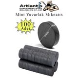Yuvarlak Mıknatıs Mini 100 Adet 15x3 mm Mini Mıknatıs Seramik Kömür Mıknatıs Nişan Düğün Sünnet Çok Amaçlı Süsleme Mıkna