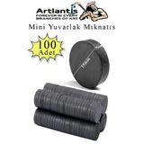 Yuvarlak Mıknatıs Mini 100 Adet 15X3 Mm Mini Mıknatıs Seramik Kömür Mıknatıs Nişan Düğün Sünnet Çok Amaçlı Süsleme Mıknatıs