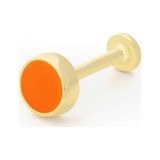 Yuvarlak Model Turuncu Mine Tragus Piercing
