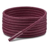 Yuvarlak Mumlu Ayakkabı Bağcığı, Casual, Bot, Klasik ve Spor Ayakkabılar İçin Bağcık, 1 Çift (Bordo, 80 cm)